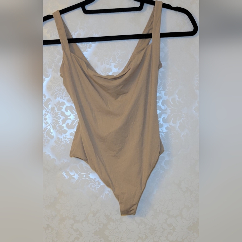 SKIMS Brown One-Piece Swimsuit